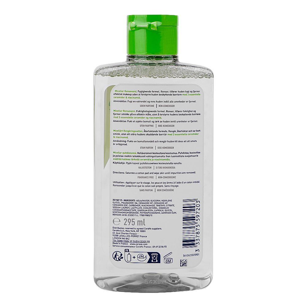 CeraVe-Ultra Gentle Hydrating Micellar Cleansing Water, 295ml