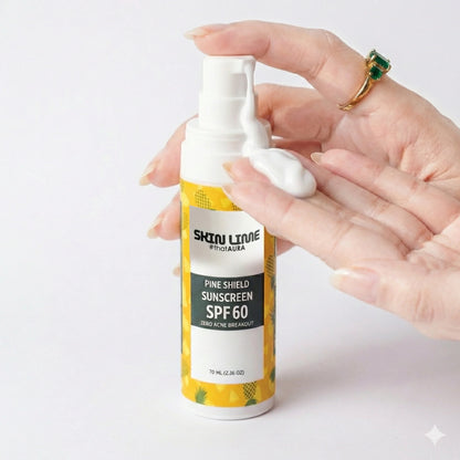Skin Lime Pine Shield Sunscreen SPF 60 - Zero Acne Breakout