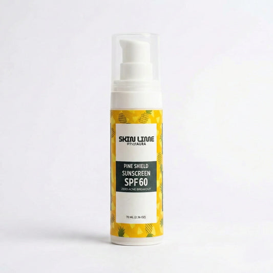 Skin Lime Pine Shield Sunscreen SPF 60 - Zero Acne Breakout