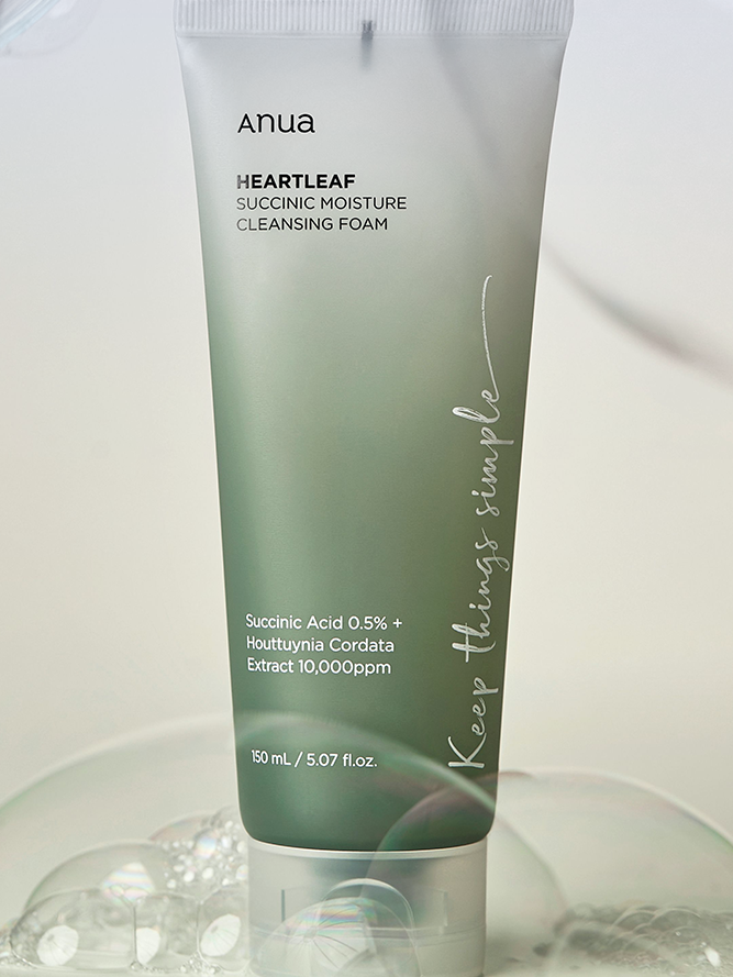 Anua Heartleaf Succinic Moisture Cleansing Foam 150ml