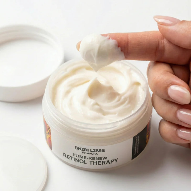 Skin Lime Pome - Renew Retinol Therapy - Immediate Relief from Acne Scars, Dark Spots, Pigmentation, and Fine Lines