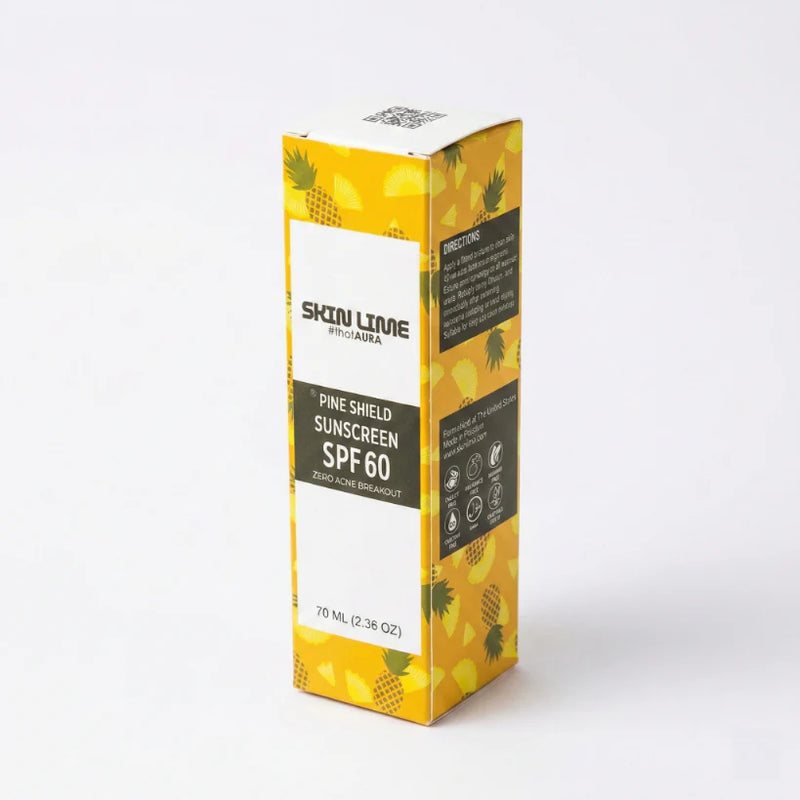 Skin Lime Pine Shield Sunscreen SPF 60 - Zero Acne Breakout