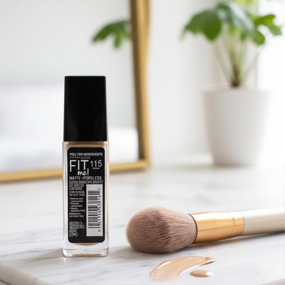 Fit Me Matte + Poreless  Foundation, 115 Ivory, 30ml